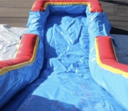 Blue Castle Bounce House Slide Combo (wet)