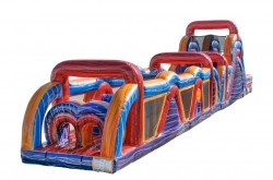70ft. Marble Mania Double Lane Obstacle Course