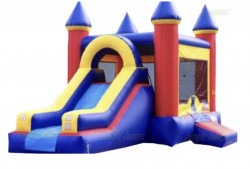 Classic Color Bounce House Dry Slide Combo
