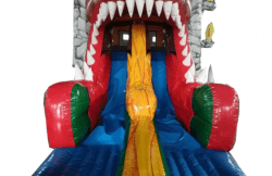 Dinosaur Bounce House Dual Lane Slide Combo (wet)