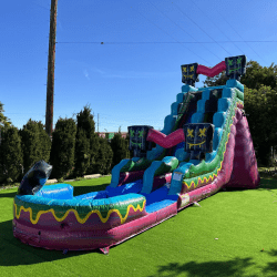 20ft. Level Up Gamer Waterslide with Deep Pool