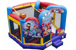 Ultimate 5 N 1 Sports Bounce House Interactive Slide Combo