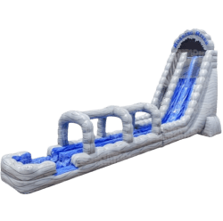 28ft Roaring River Dual Lane Racer w Slip N Slide & Deep Poo