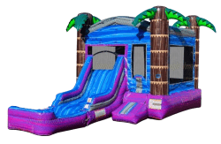 Aloha Bounce House Waterslide Combo- Deep Pool