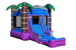 Aloha Bounce House Waterslide Combo- Deep Pool