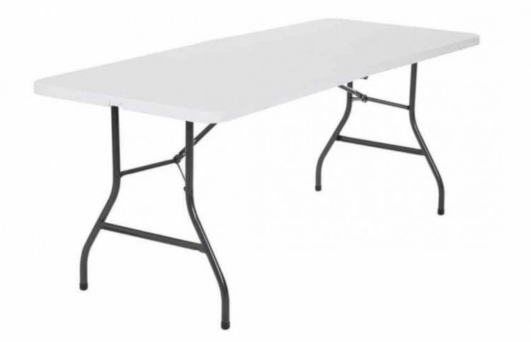 6ft White Folding Table / Available with Inflatable Rental O