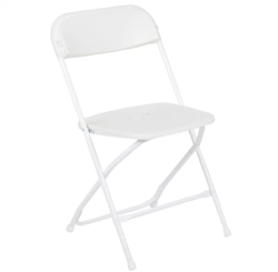 White Folding Chair / Available with Inflatable Rental Only