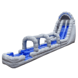 22ft Roaring River Dual Lane Racer w Slip N Slide-Deep Pool