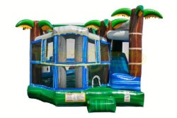 Blue Crush Ultimate 5 N 1 Bounce House, Slide Interactive Combo (XL)