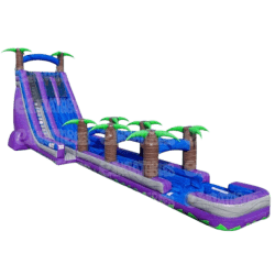 27ft Dual Lane Purple Paradise + Slip N Slide